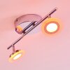 Lucy Faretto da soffitto LED Cromo, 2-Luci, Telecomando, Cambia colore