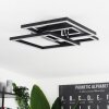 Cavareno Plafoniera LED Nero, 1-Luce