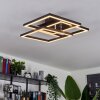 Cavareno Plafoniera LED Nero, 1-Luce