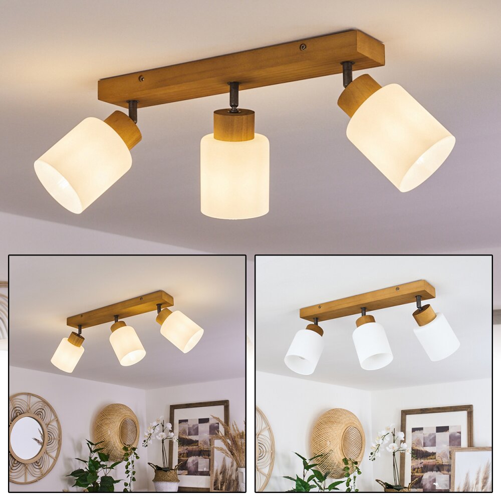 Tercier Plafoniera Argento Brunito, Écru, 3-Luci main product photo