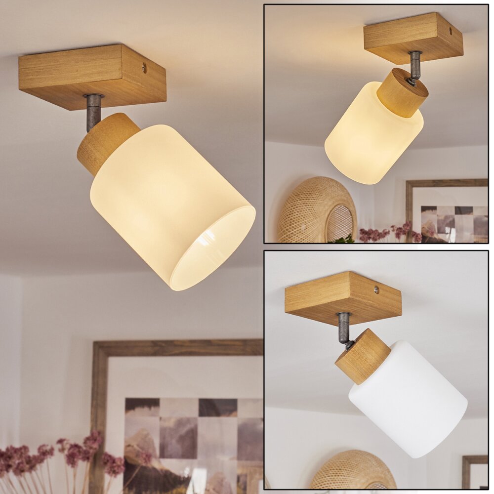 Tercier Plafoniera Argento Brunito, Écru, 1-Luce main product photo