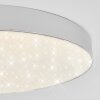 Mentque Plafoniera LED Argento, 1-Luce