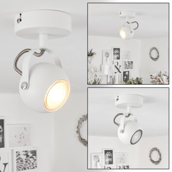 Gadmen Applique Cromo, Bianco, 1-Luce