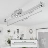 Kudus Plafoniera LED Cromo, 1-Luce