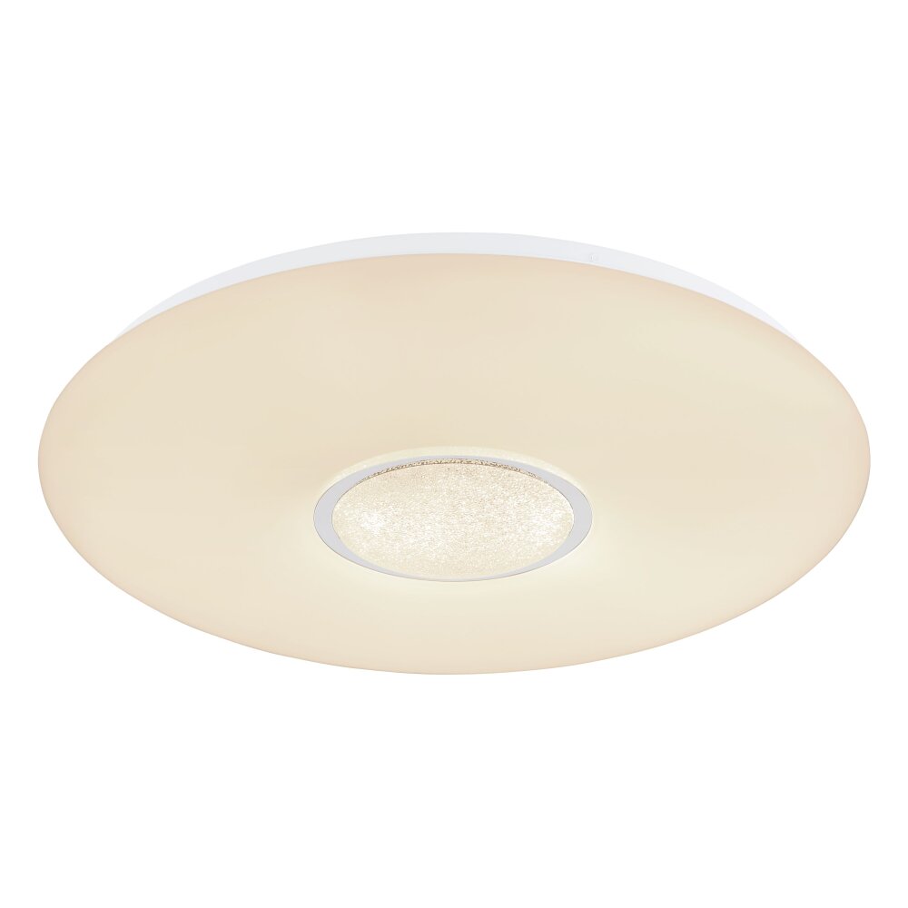 Globo SULLY Plafoniera LED Bianco, 1-Luce, Telecomando, Cambia colore