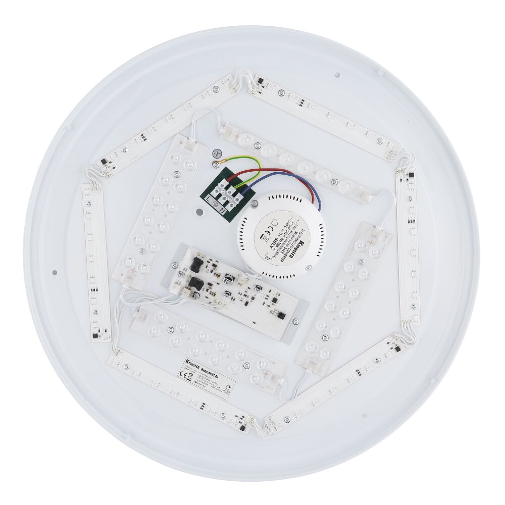 Globo SULLY Plafoniera LED Bianco, 1-Luce, Telecomando, Cambia colore
