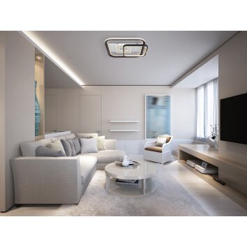 Globo ANI Plafoniera LED Bianco, 1-Luce, Telecomando
