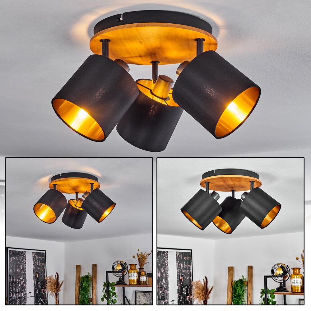 Alsen Plafoniera Écru, Nero, 3-Luci main product photo