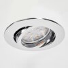 Kerrouan Lampada da incasso LED Cromo, 1-Luce