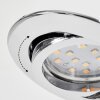 Kerrouan Lampada da incasso LED Cromo, 1-Luce