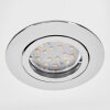 Kerrouan Lampada da incasso LED Cromo, 1-Luce