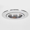 Kerrouan Lampada da incasso LED Cromo, 1-Luce