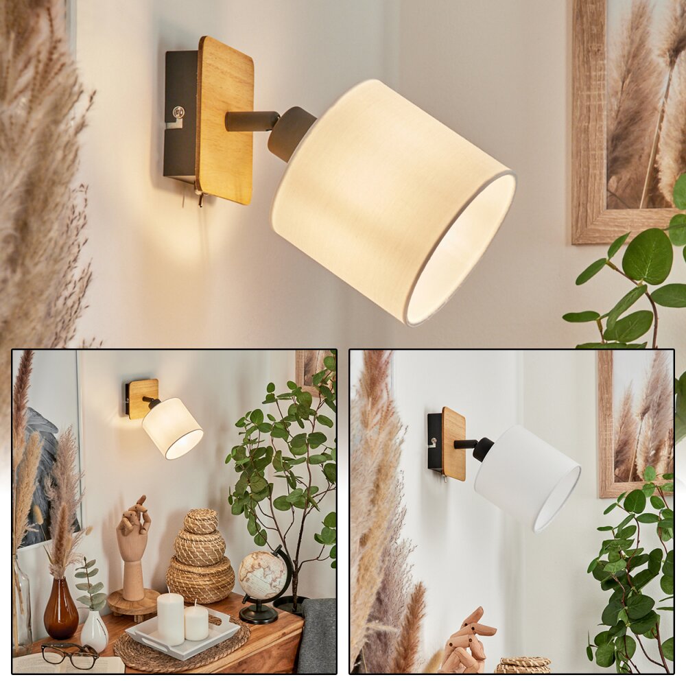 Alsen Applique Écru, Nero, 1-Luce main product photo