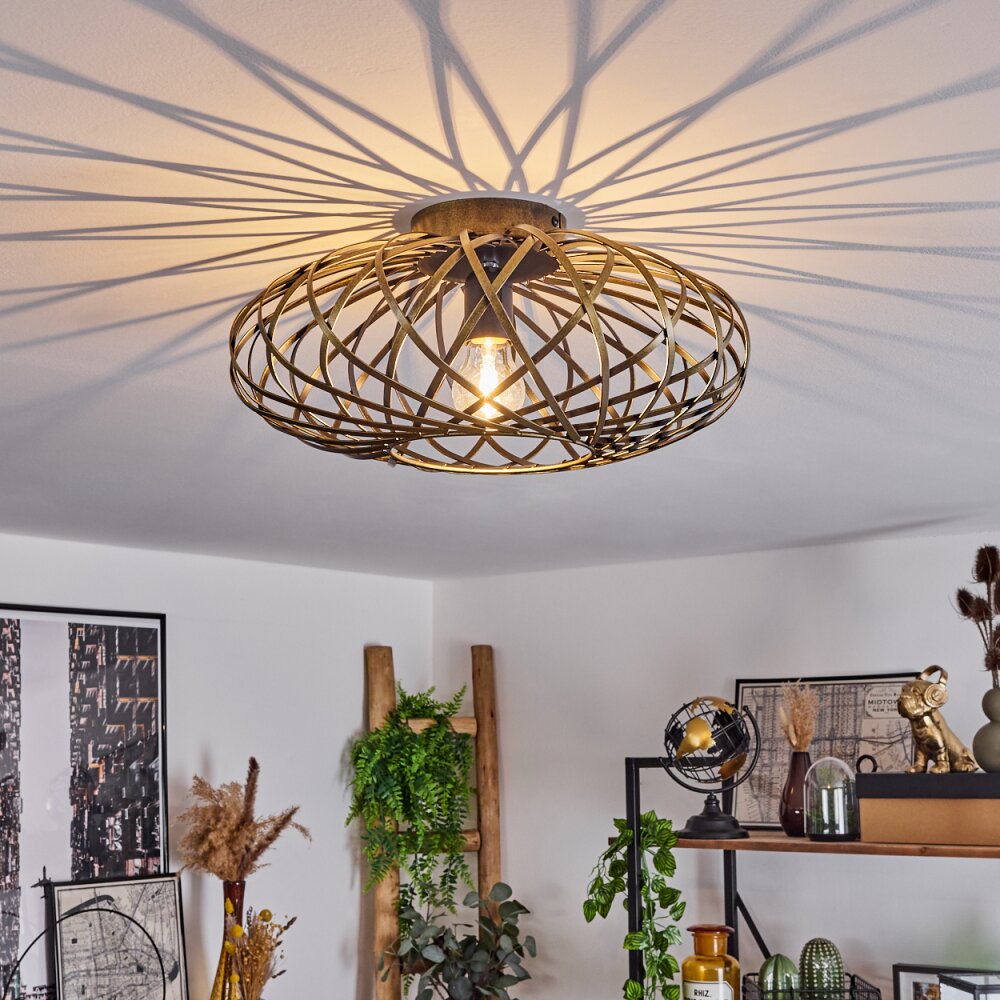 Oravi Plafoniera Antichizzato, Oro, 1-Luce main product photo
