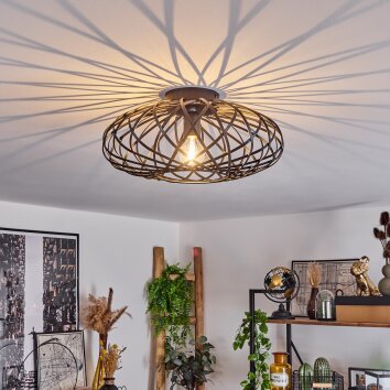 Oravi Plafoniera Nero, 1-Luce