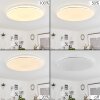 Remenoville Plafoniera LED Cromo, Bianco, 1-Luce