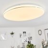 Remenoville Plafoniera LED Cromo, Bianco, 1-Luce