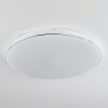 Remenoville Plafoniera LED Cromo, Bianco, 1-Luce