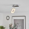 Villenauxe Plafoniera LED Cromo, Nichel opaco, 1-Luce