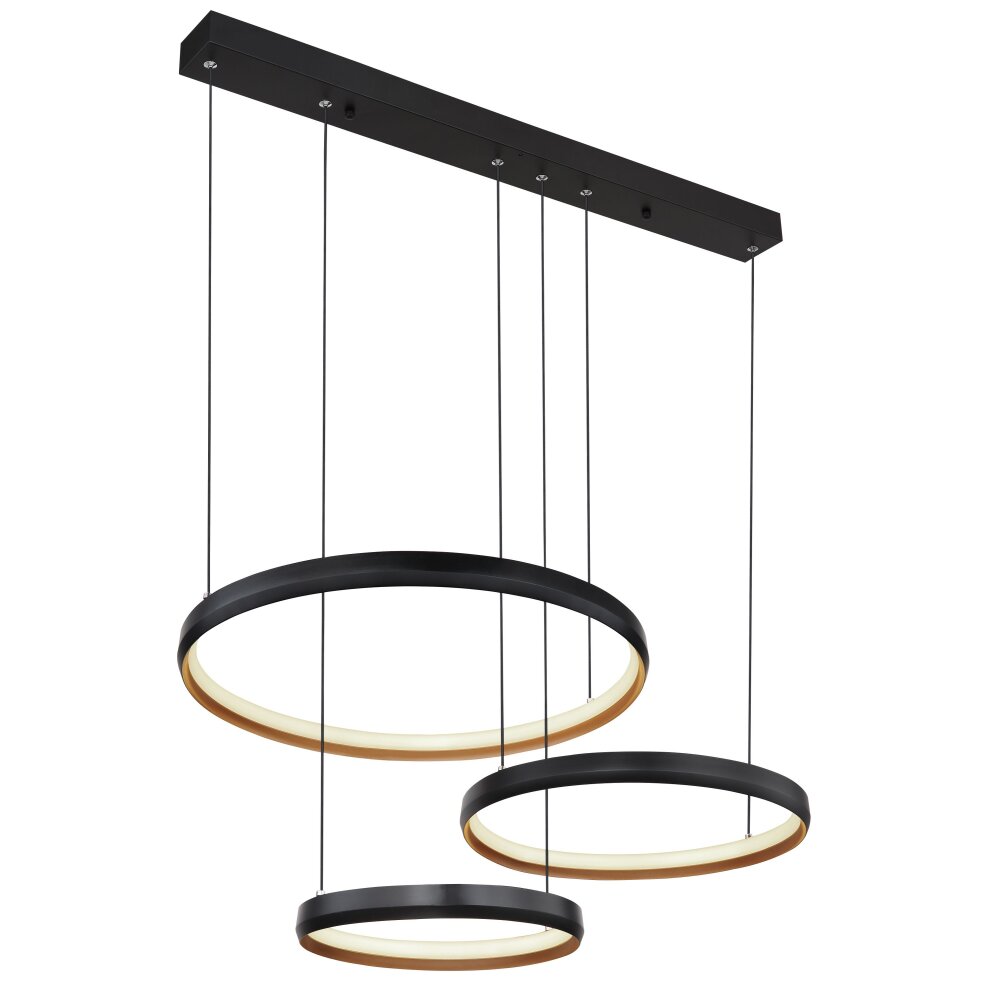 Globo HALLI Lampadario a sospensione LED Nero, 1-Luce, Telecomando main product photo