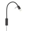 Fischer & Honsel Seng Applique LED Nero, 1-Luce