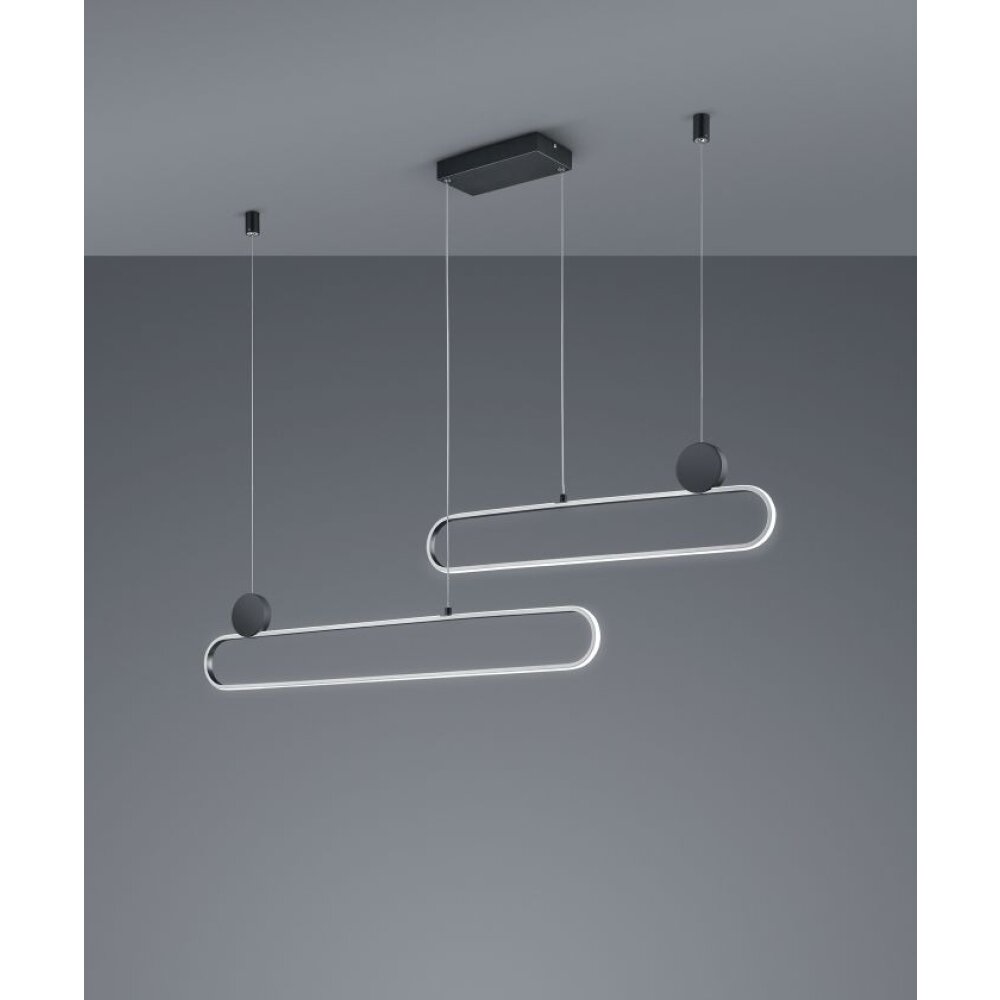 Trio Grant Lampada a Sospensione LED Alluminio, 1-Luce main product photo