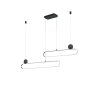 Trio Grant Lampada a Sospensione LED Alluminio, 1-Luce