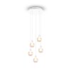 Trio Mela Lampada a Sospensione Bianco, 5-Luci