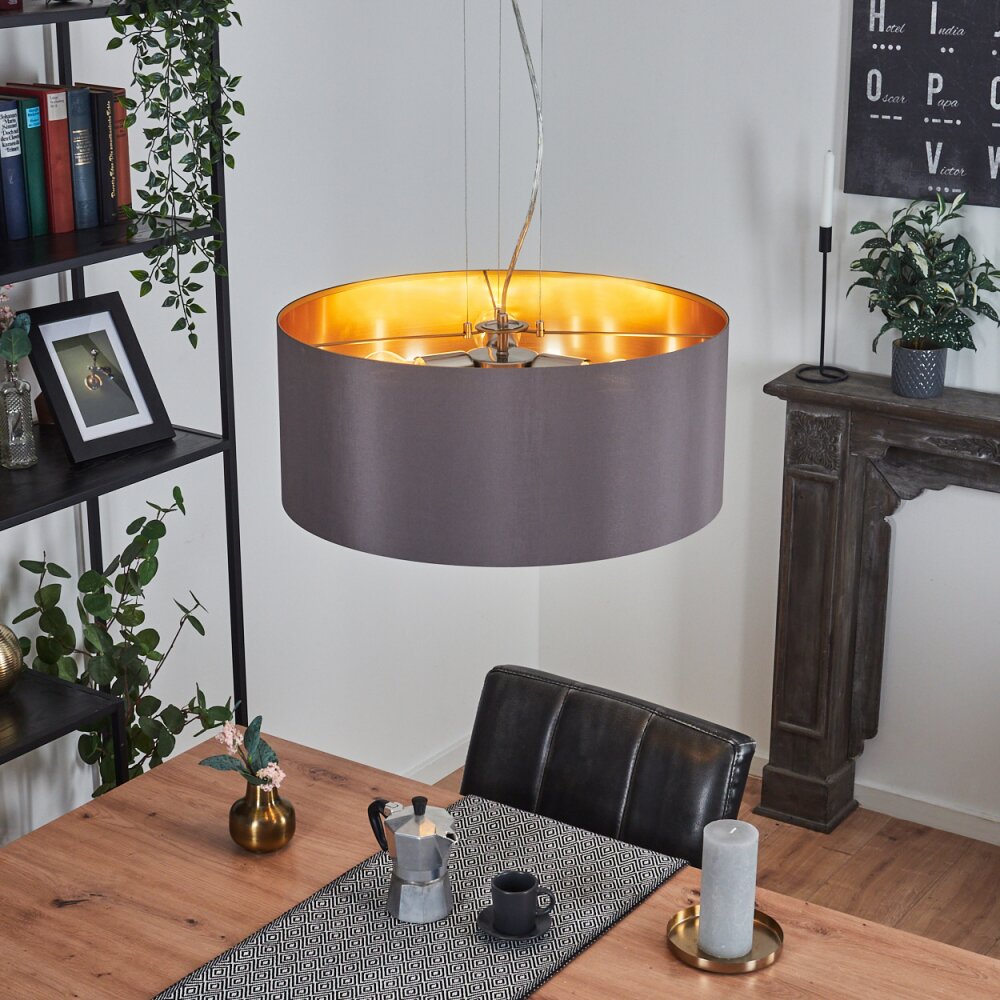 Elsa Lampadario a sospensione Nichel opaco, 3-Luci main product photo