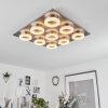 Thiernu Plafoniera LED Nichel opaco, 1-Luce