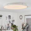 Sani Plafoniera LED Bianco, 1-Luce, Telecomando, Cambia colore