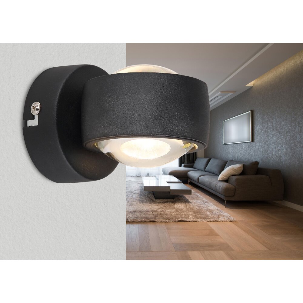 Globo RANDI Applique LED Nero, 2-Luci main product photo