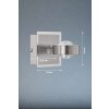 Fischer & Honsel Cluedo Applique LED Nichel opaco, 1-Luce