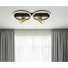 Globo MARRIE Plafoniera LED Ottone, Nero, 1-Luce