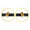 Globo MARRIE Plafoniera LED Ottone, Nero, 1-Luce