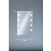 Fischer & Honsel Spiegel Applique LED Argento, 1-Luce