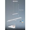 Fischer & Honsel Tenso TW Lampada a Sospensione LED Nichel opaco, 4-Luci