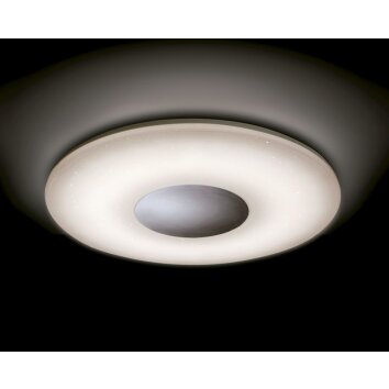 Plafoniera Mantra REEF LED Cromo, Bianco, 1-Luce, Telecomando