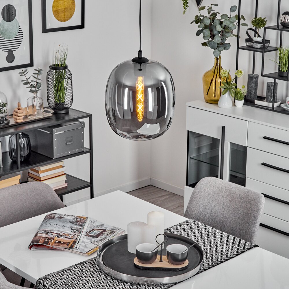 Augicourt Lampadario a sospensione Nero, 1-Luce main product photo