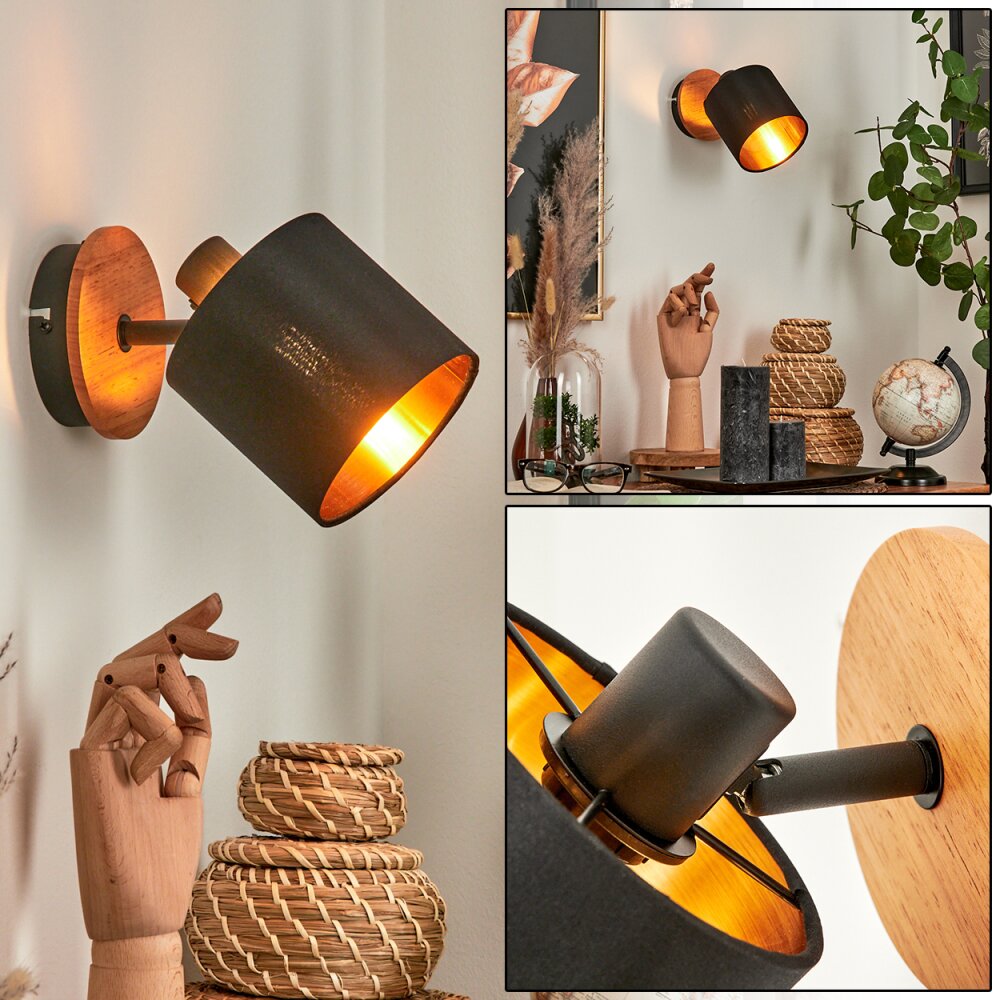 Alsen Applique Écru, Nero, 1-Luce main product photo