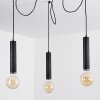 Wheelwright Lampadario a sospensione Nichel opaco, Nero, 3-Luci