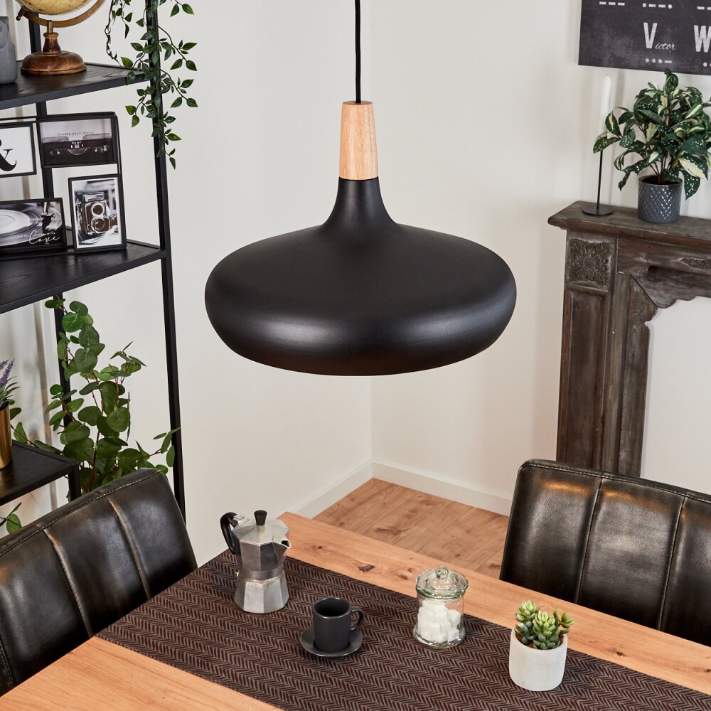 Mansle Lampadario a sospensione Écru, Nero, 1-Luce main product photo
