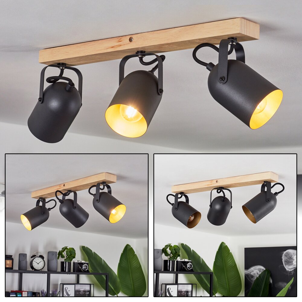 Vergoignan Plafoniera Marrone, Nero, 3-Luci main product photo