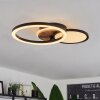 Avelal Plafoniera LED Marrone, Aspetto del legno, Nero, 1-Luce