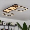 Avelal Plafoniera LED Marrone, Aspetto del legno, Nero, 1-Luce