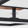 Avelal Plafoniera LED Marrone, Aspetto del legno, Nero, 1-Luce