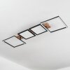 Avelal Plafoniera LED Marrone, Aspetto del legno, Nero, 1-Luce