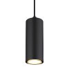 Globo ROBBY Lampadario a sospensione Aspetto del legno, Nero, 1-Luce