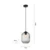 Paul Neuhaus SHITAKE Lampada a Sospensione Nero, 1-Luce