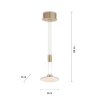 Paul Neuhaus LAUTADA Lampada a Sospensione LED Ottone, 1-Luce